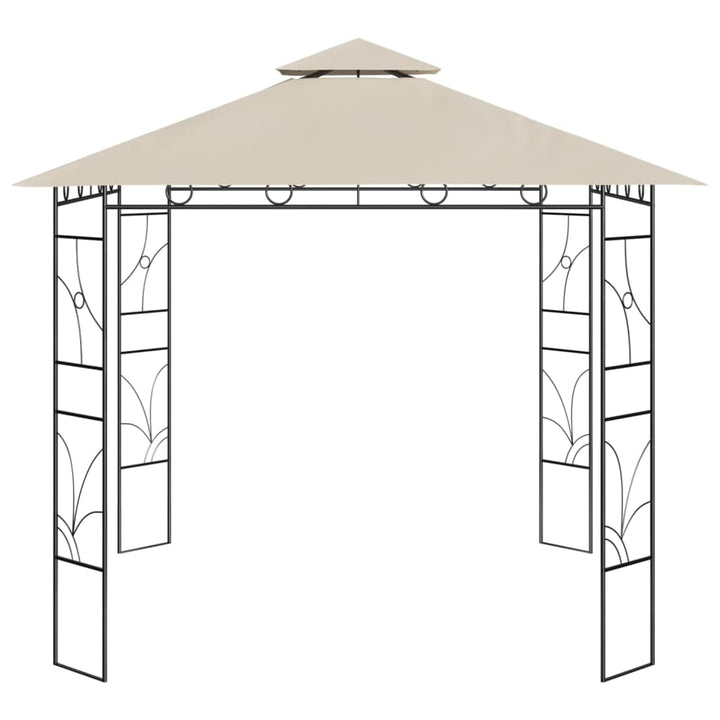 Paviljong 3X3X2,7 M Gräddvit 160 G/M²