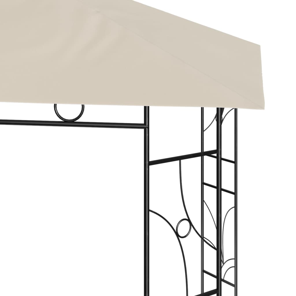 Paviljong 3X3X2,7 M Gräddvit 160 G/M²