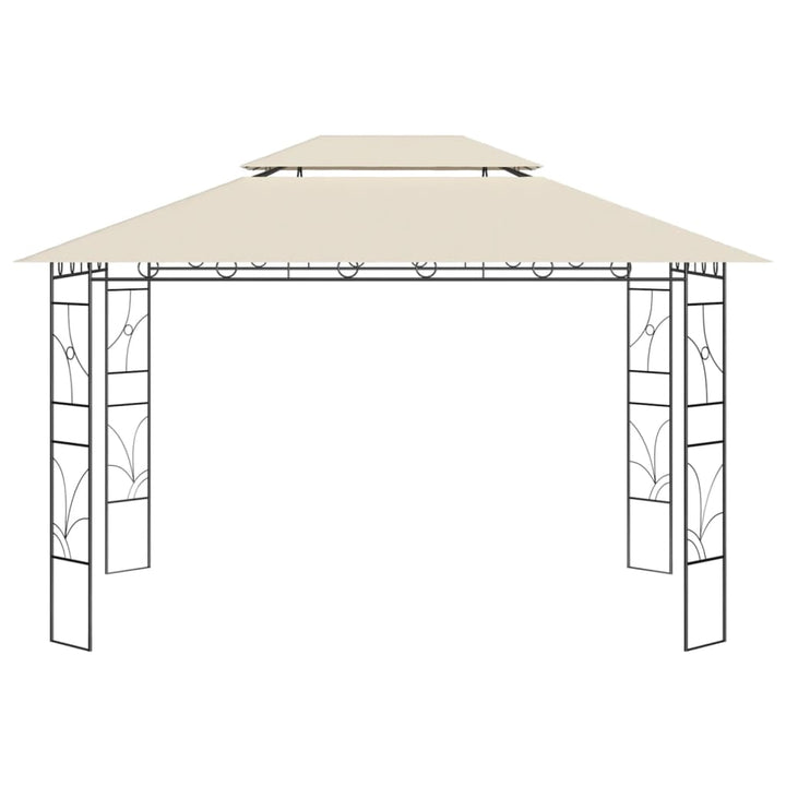 Paviljong 4X3X2,7 M Gräddvit 160 G/M²