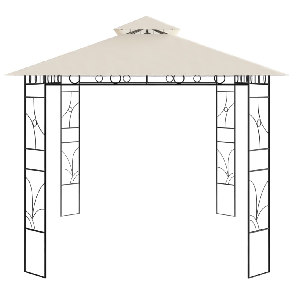 Paviljong 4X3X2,7 M Gräddvit 160 G/M²
