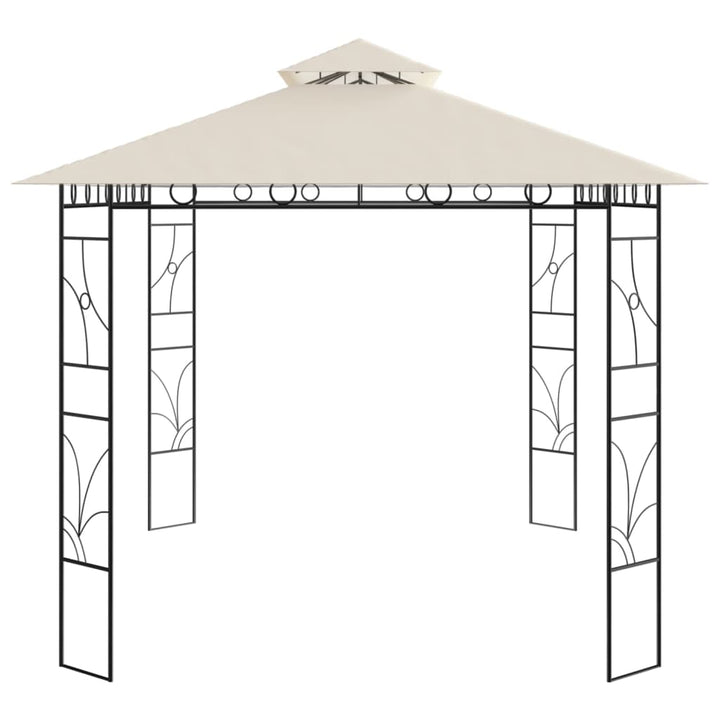 Paviljong 4X3X2,7 M Gräddvit 160 G/M²