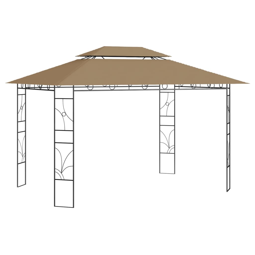 Paviljong 4X3X2,7 M Gräddvit 160 G/M²
