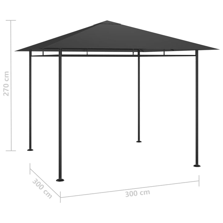 Paviljong 3X3X2,7 M 180 G/M²
