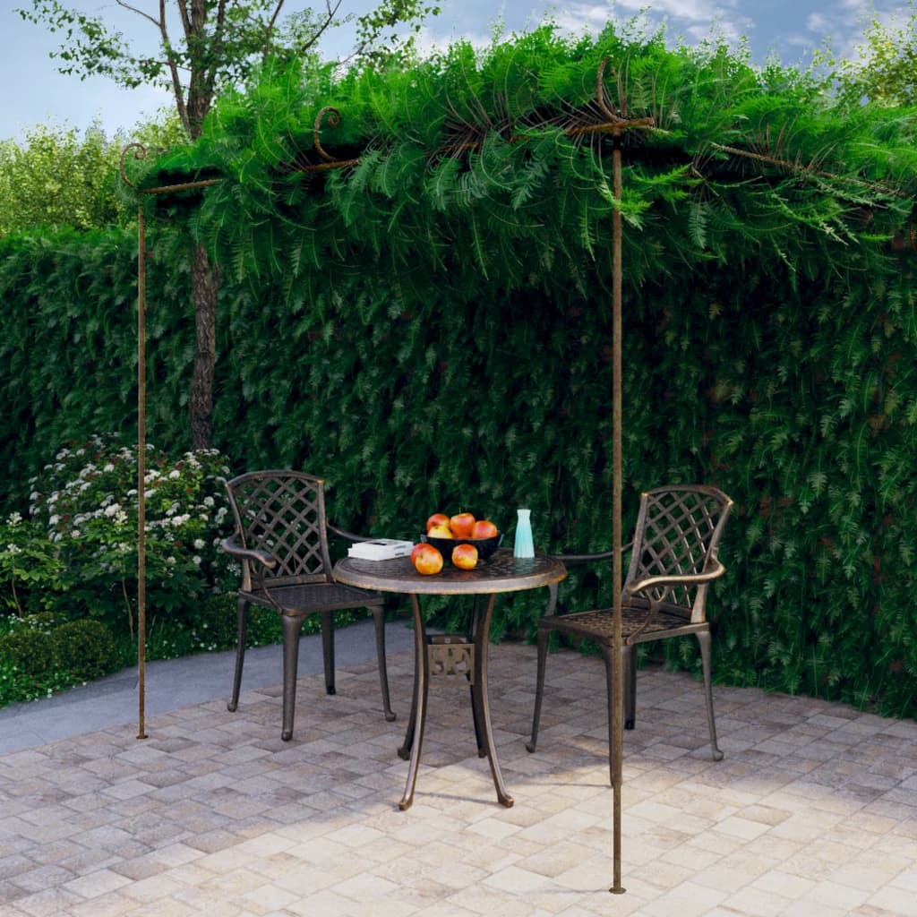 Pergola Antikbrun 4X3X2,5 M Järn