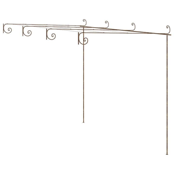 Pergola Antikbrun 4X3X2,5 M Järn