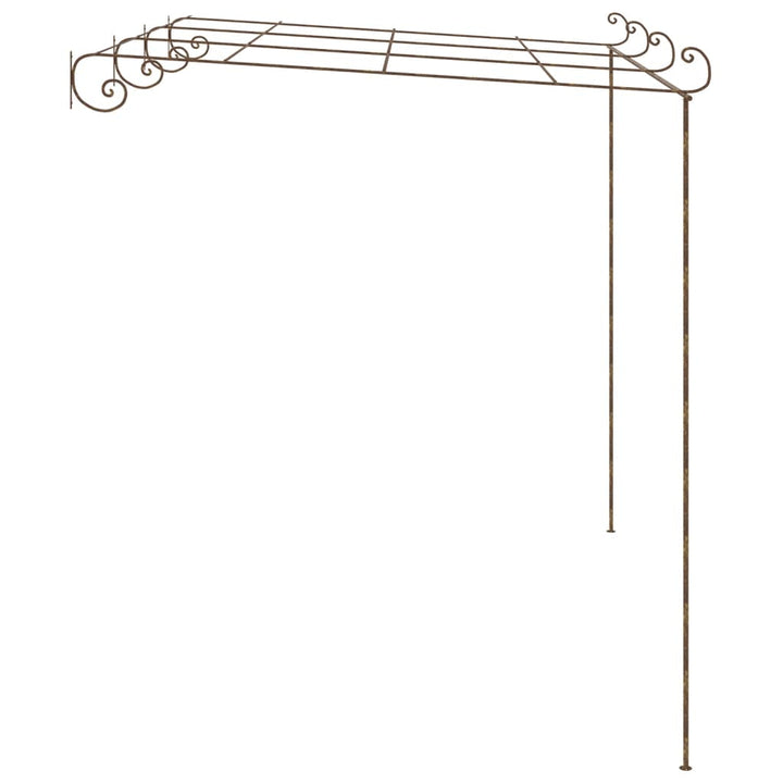Pergola Antikbrun 4X3X2,5 M Järn