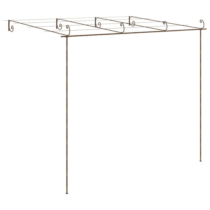 Pergola Antikbrun 4X3X2,5 M Järn