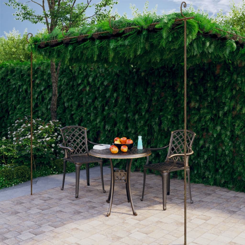 Pergola Antikbrun 4X3X2,5 M Järn