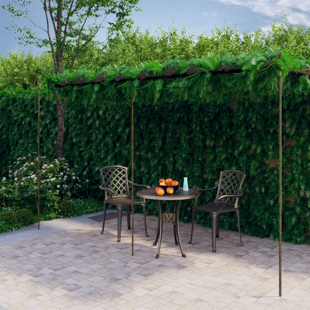 Pergola Antikbrun 4X3X2,5 M Järn