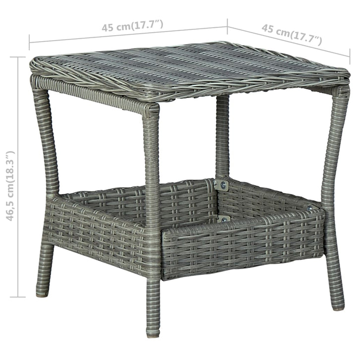 Trädgårdsbord 45X45X46,5 Cm Konstrotting