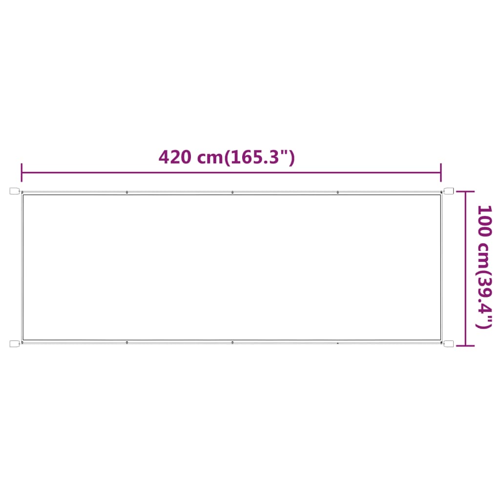 Markis Vertikal Oxfordtyg