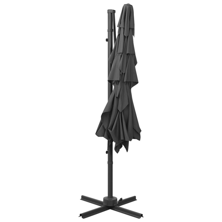 Trädgårdsparasoll 4-Nivåer Aluminiumstång 250X250 Cm