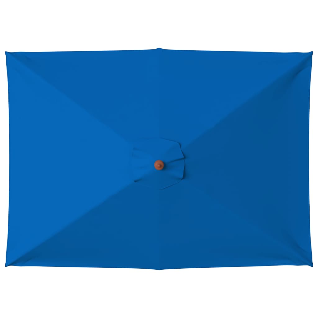 Trädgårdsparasoll Med Trästång 150X200 Cm