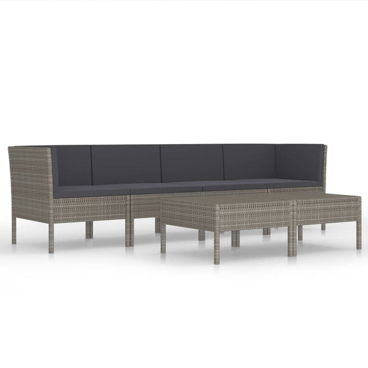 Loungegrupp Med Dynor 6 Delar Konstrotting