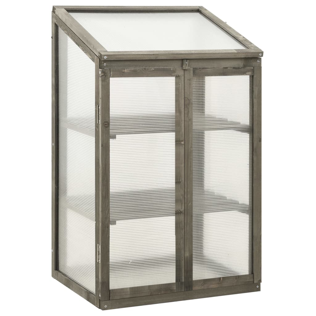 Växthus 60X45X100 Cm Granträ