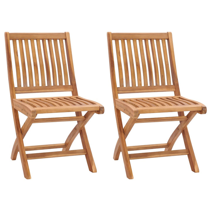Hopfällbara Trädgårdsstolar 4 St Massiv Teak