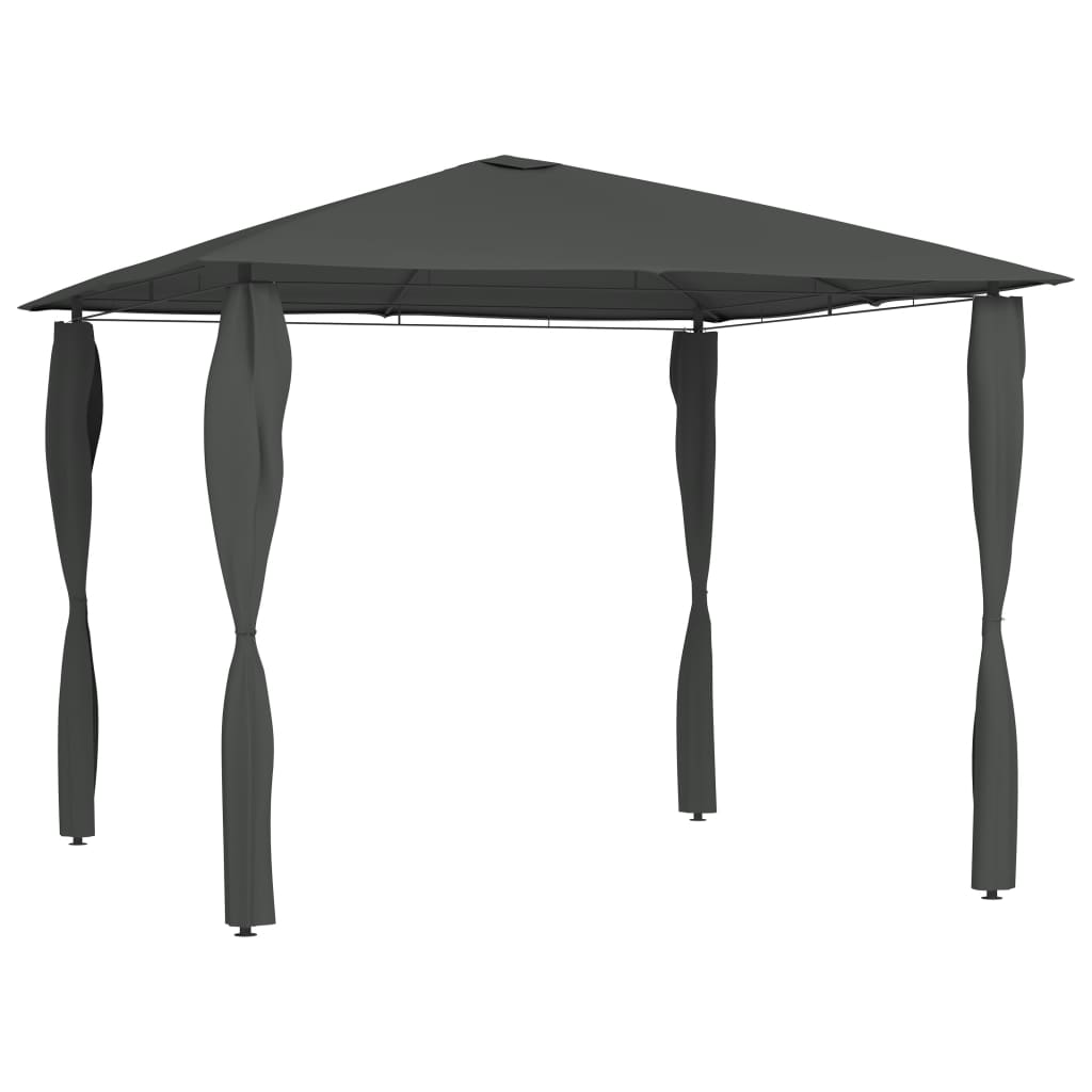 Paviljong Med Stolpar 3X4X2,6 M Gräddvit 160 G/M²