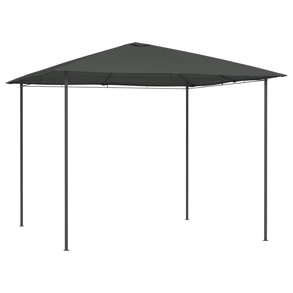 Paviljong Med Stolpar 3X4X2,6 M Gräddvit 160 G/M²