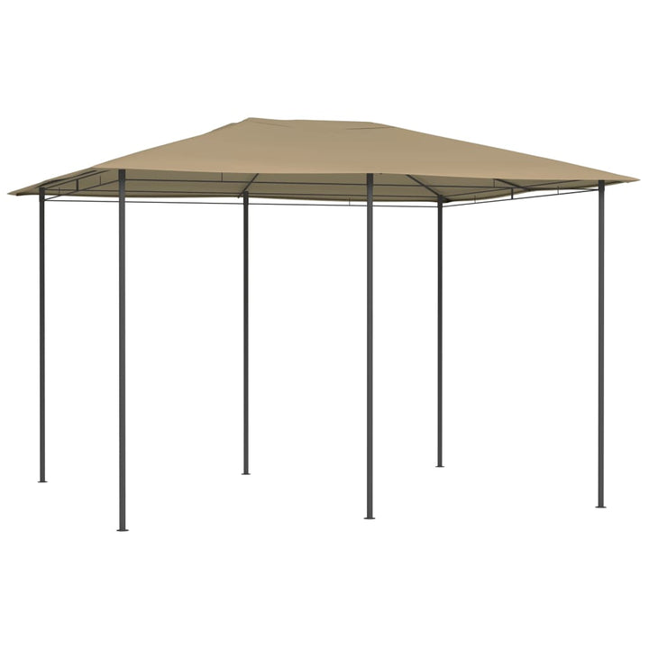 Paviljong Med Stolpar 3X4X2,6 M Gräddvit 160 G/M²
