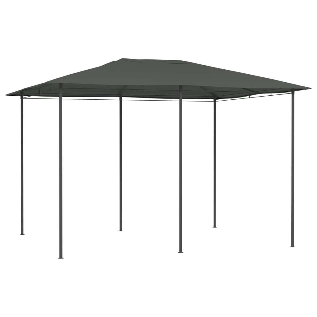 Paviljong Med Stolpar 3X4X2,6 M Gräddvit 160 G/M²