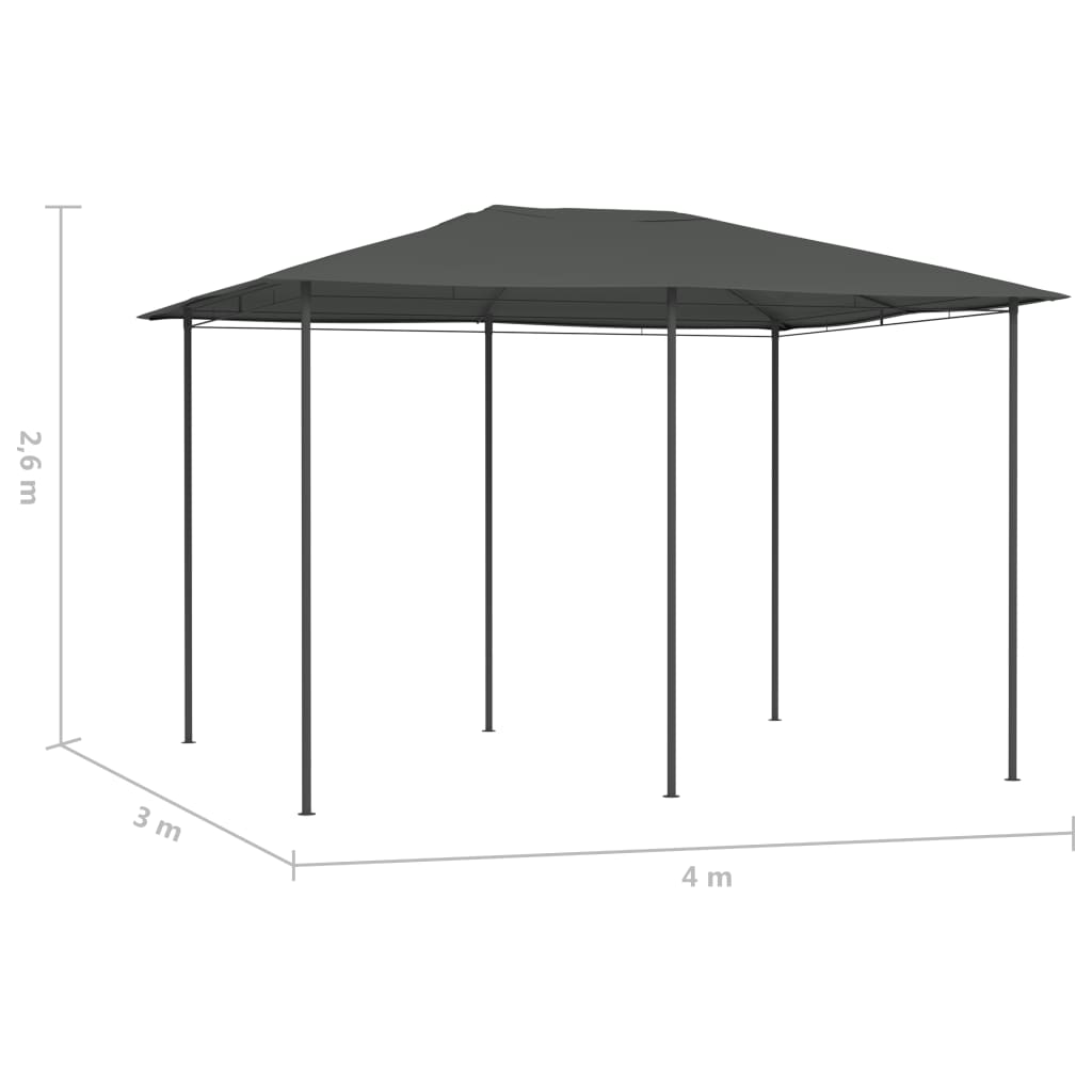 Paviljong 3X4X2,6 M 160 G/M²