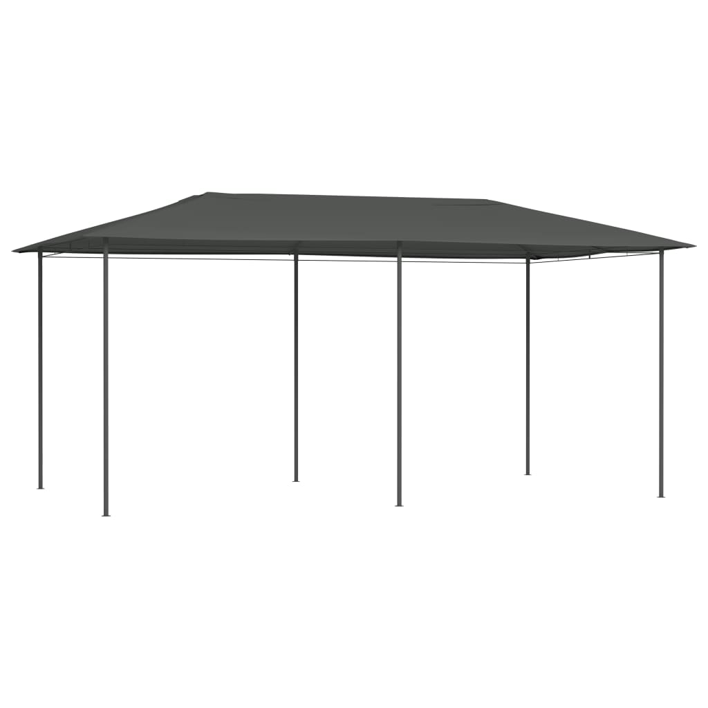 Paviljong Med Stolpar 3X4X2,6 M Gräddvit 160 G/M²