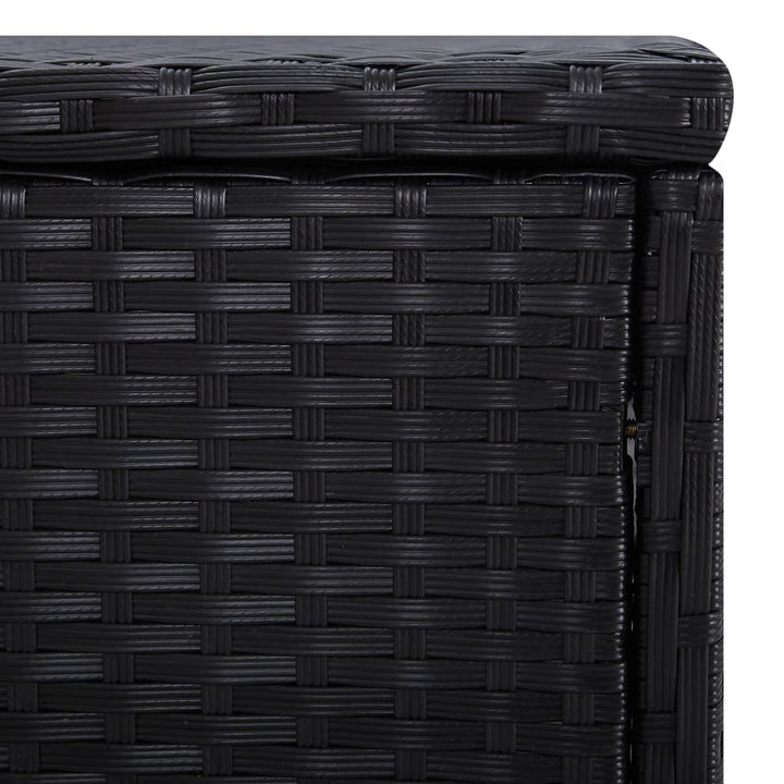 Solsängar Och Sidobord 3 Delar Konstrotting Svart