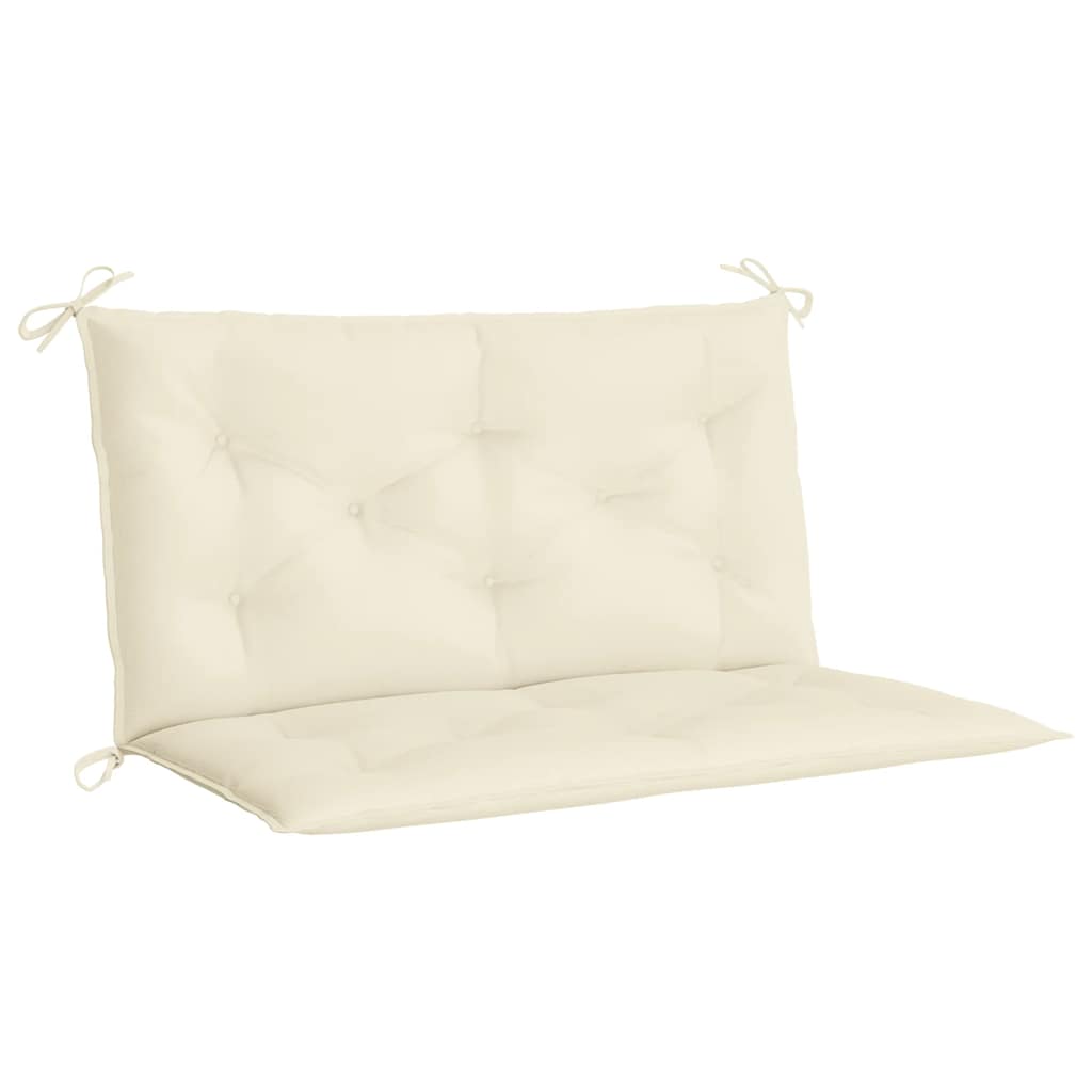 Bänkdyna För Trädgården Gräddvit 100X(50+50)X7 Cm Oxfordtyg