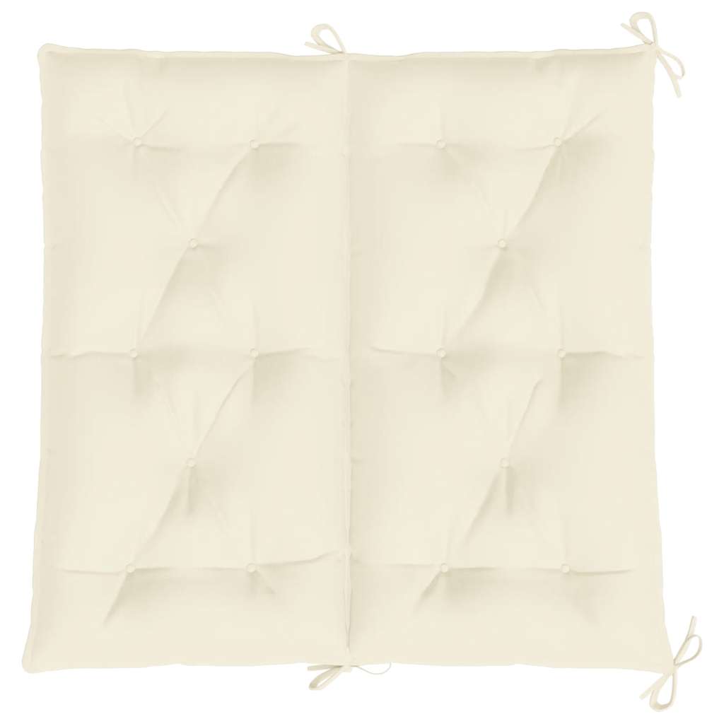 Bänkdyna För Trädgården Gräddvit 100X(50+50)X7 Cm Oxfordtyg