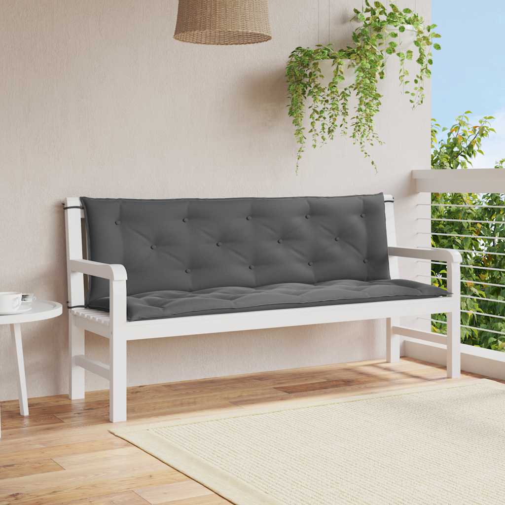 Bänkdyna För Trädgården Gräddvit 100X(50+50)X7 Cm Oxfordtyg