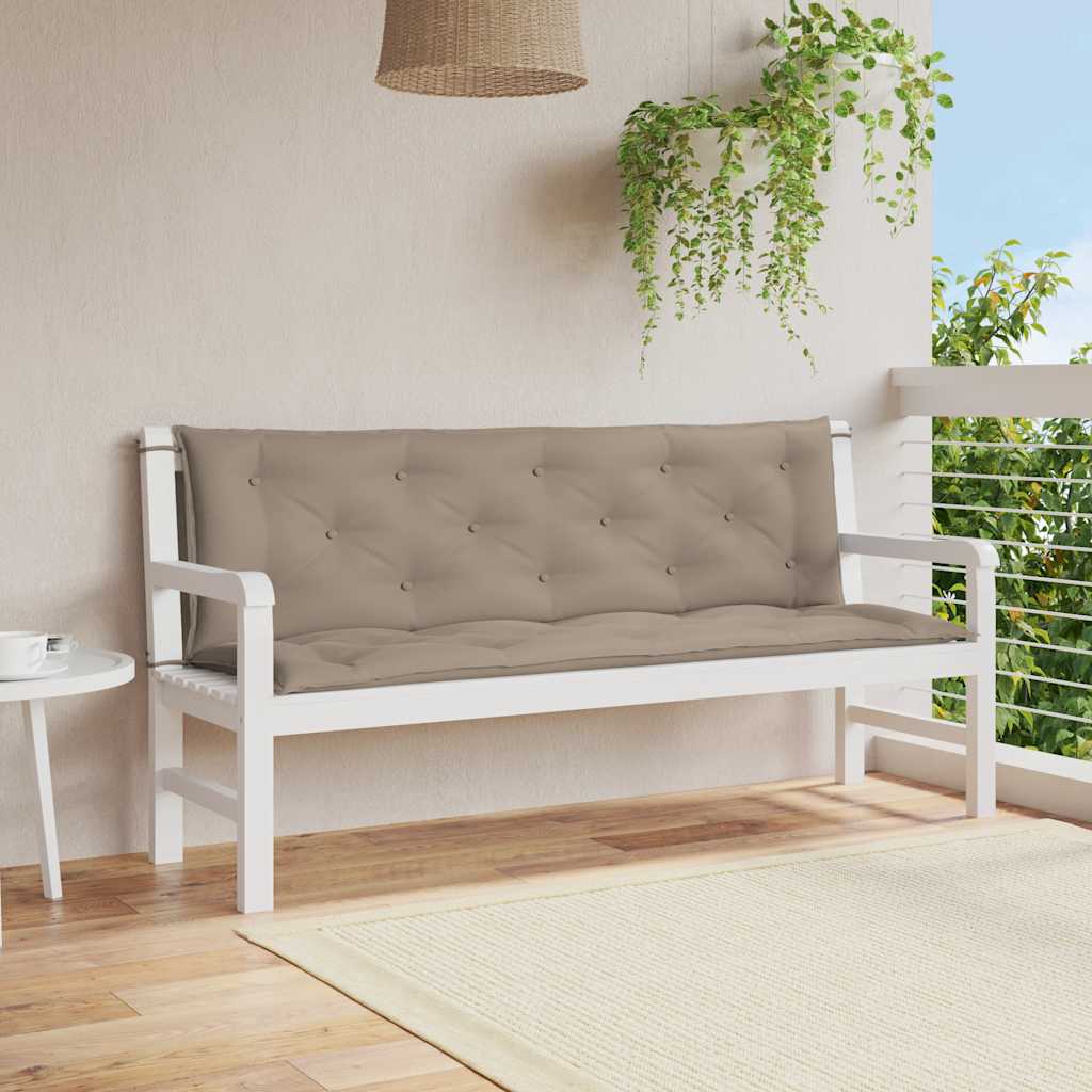 Bänkdyna För Trädgården Gräddvit 100X(50+50)X7 Cm Oxfordtyg