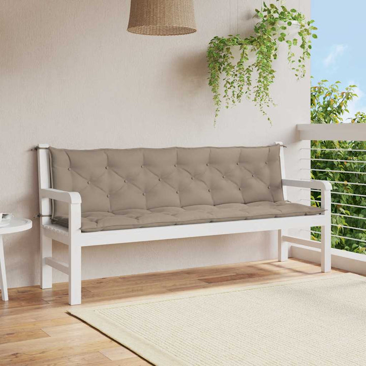 Bänkdyna För Trädgården Gräddvit 100X(50+50)X7 Cm Oxfordtyg
