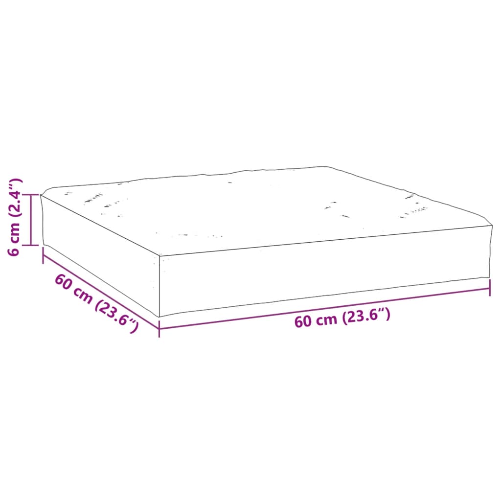 Palldyna 60X60X6 Cm Oxfordtyg
