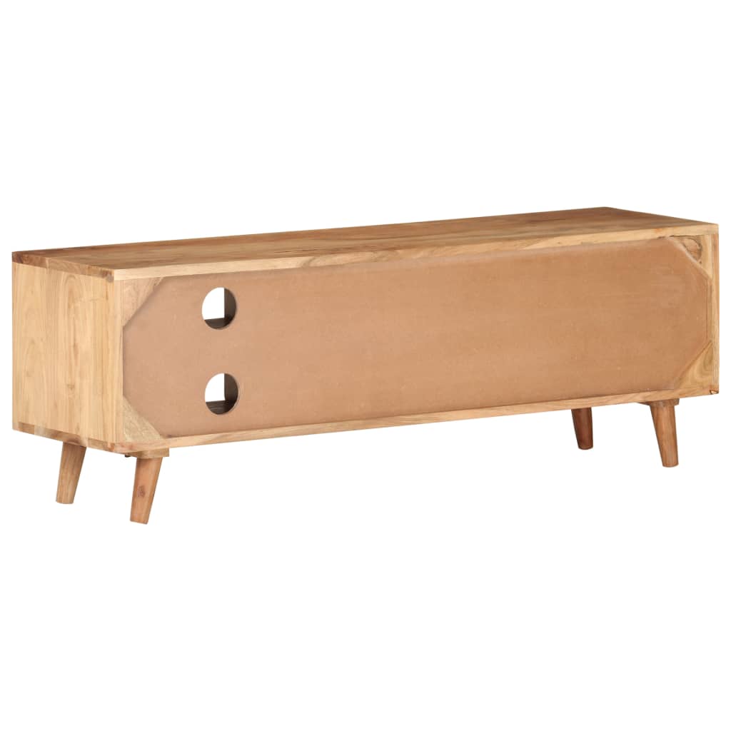Tv-Bänk 115X30X39 Cm Massivt Akaciaträ