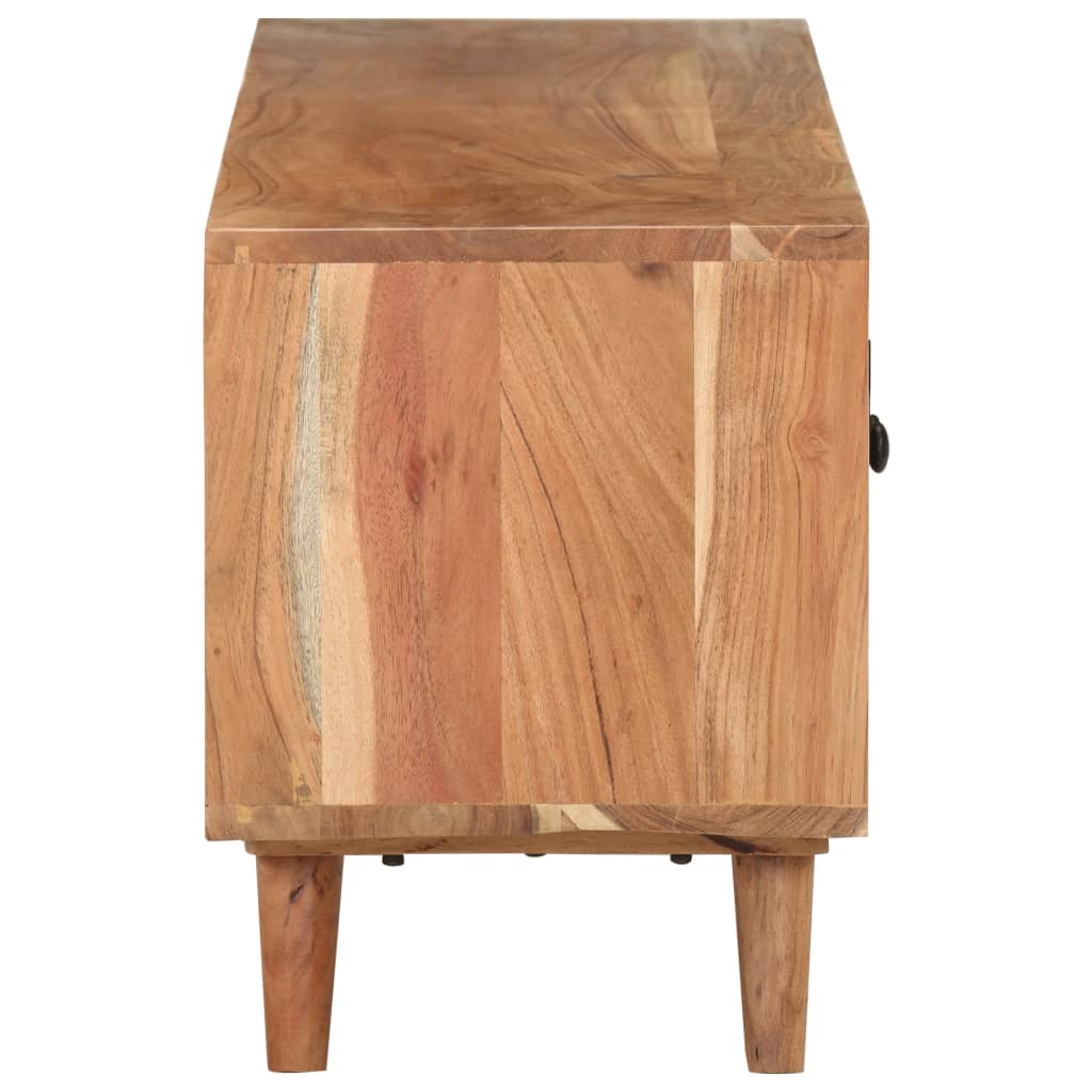 Tv-Bänk 115X30X39 Cm Massivt Akaciaträ