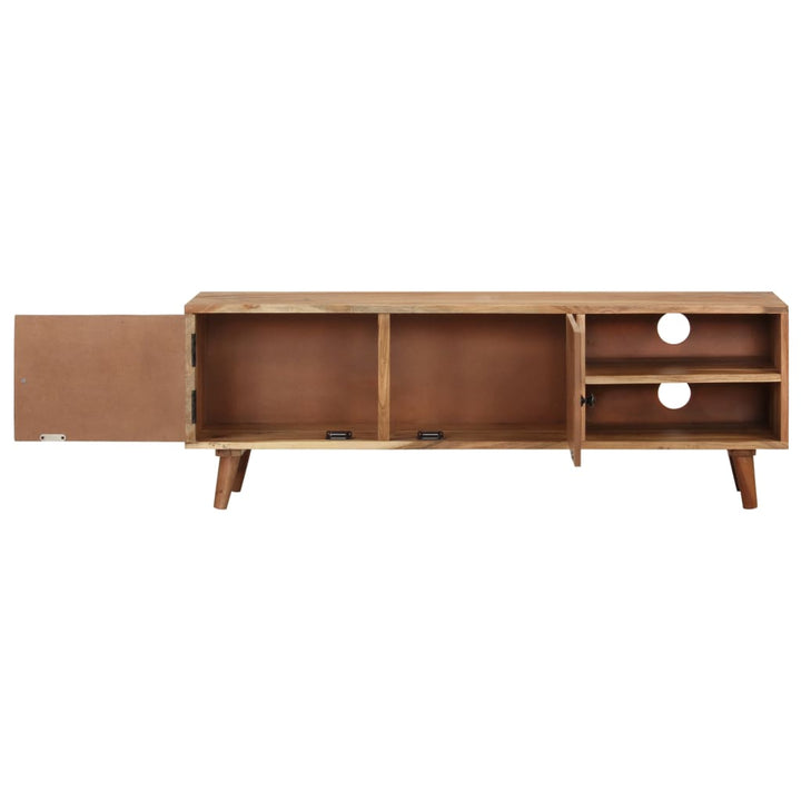 Tv-Bänk 115X30X39 Cm Massivt Akaciaträ