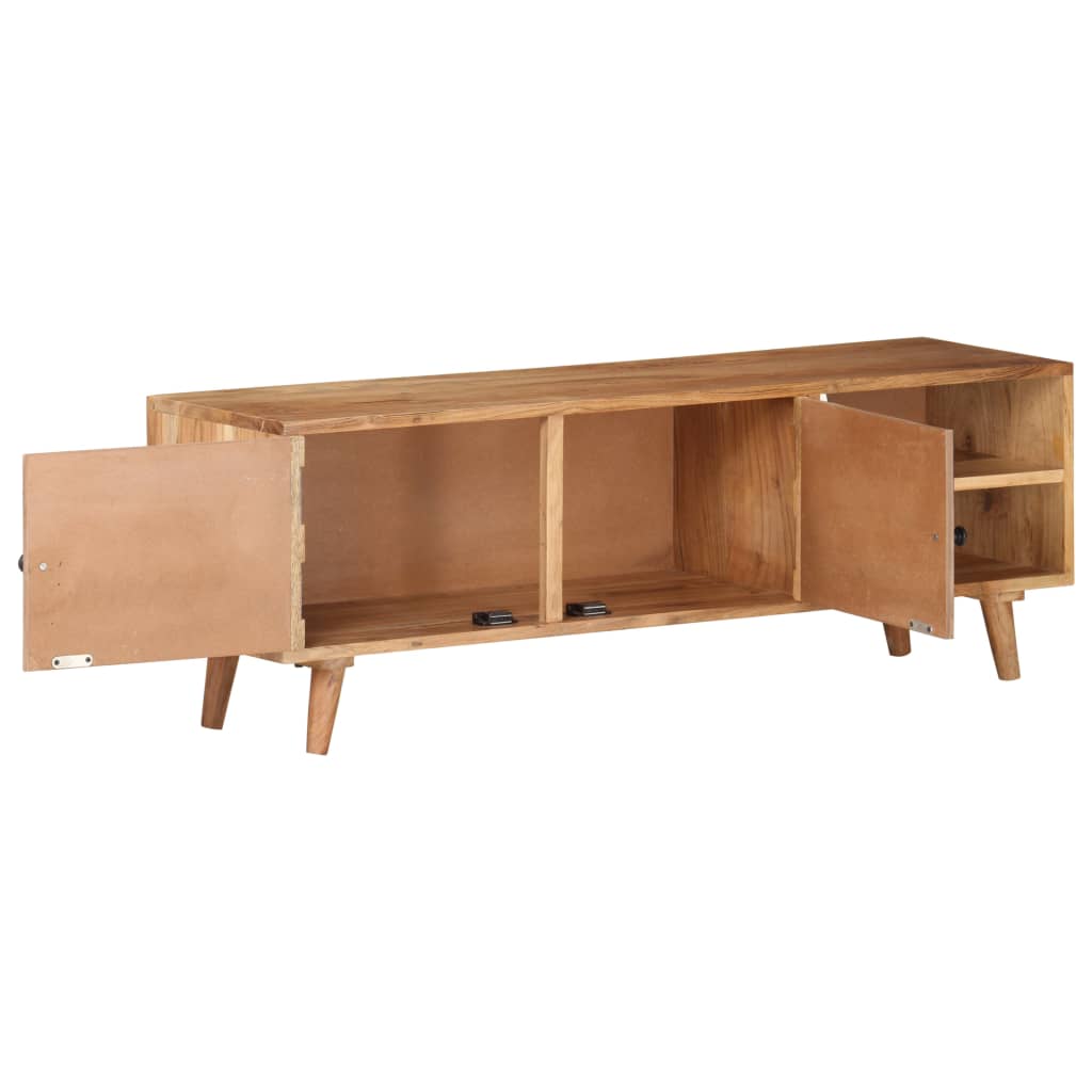 Tv-Bänk 115X30X39 Cm Massivt Akaciaträ