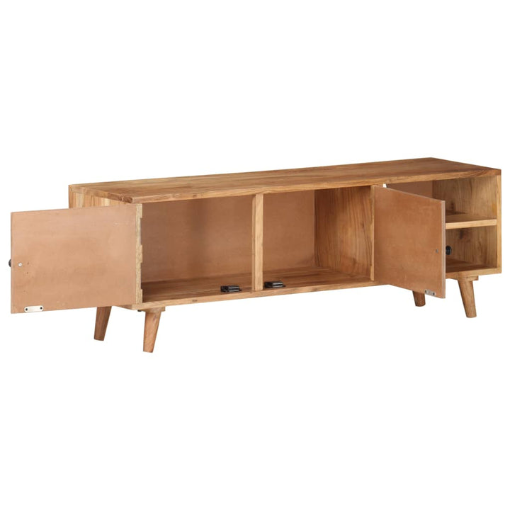 Tv-Bänk 115X30X39 Cm Massivt Akaciaträ
