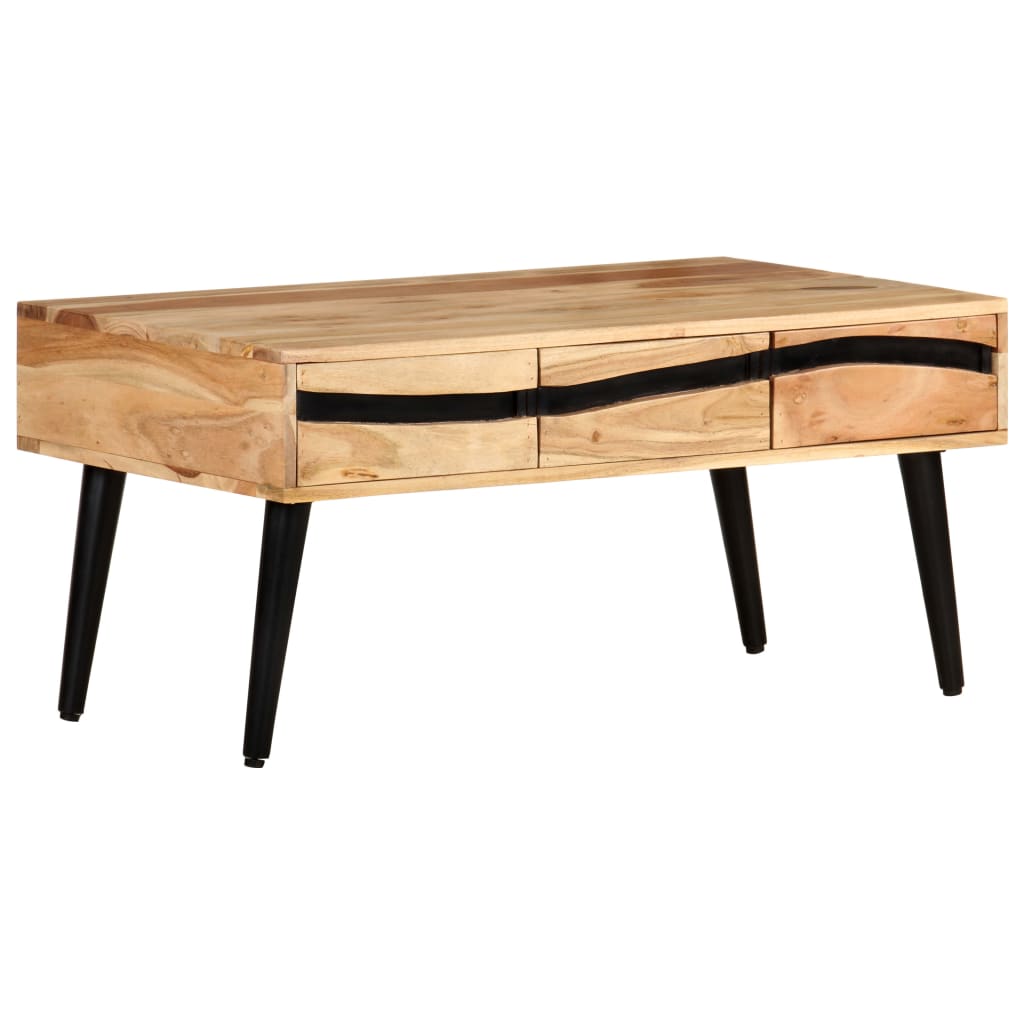 Soffbord 88X50X42 Cm Massivt Akaciaträ