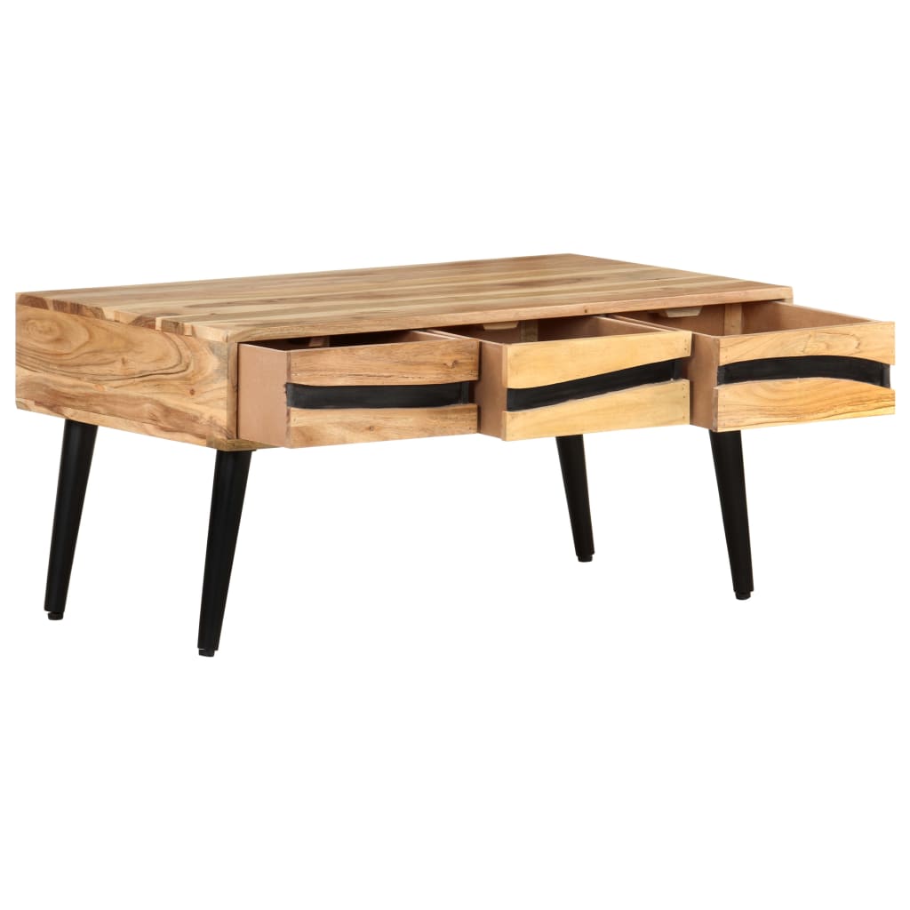 Soffbord 88X50X42 Cm Massivt Akaciaträ