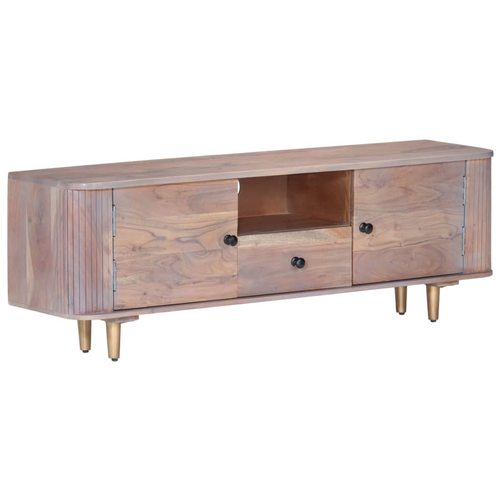 Tv-Bänk 118X30X40 Cm Massivt Akaciaträ