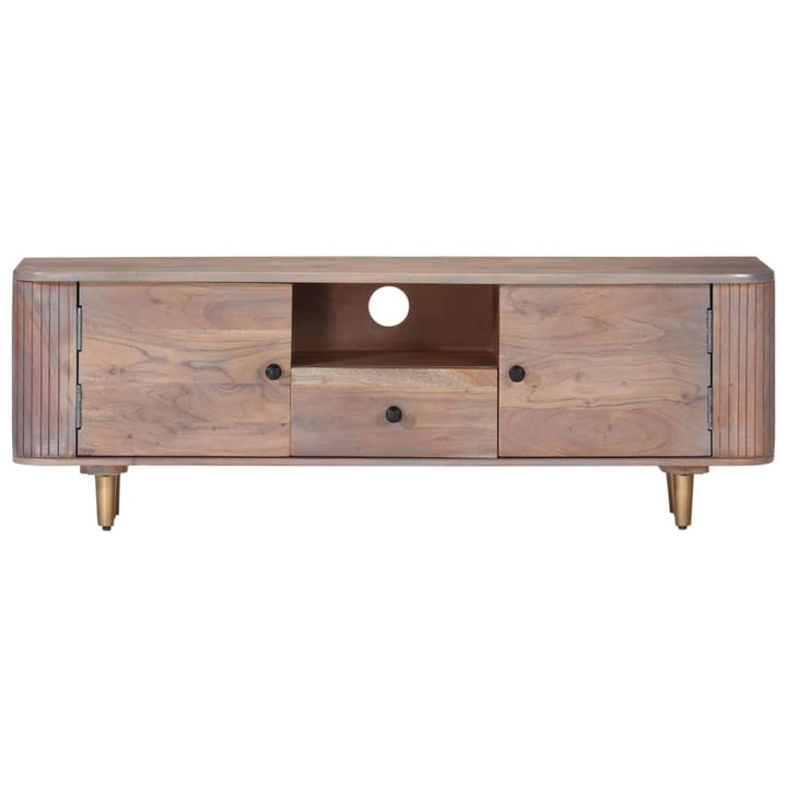 Tv-Bänk 118X30X40 Cm Massivt Akaciaträ