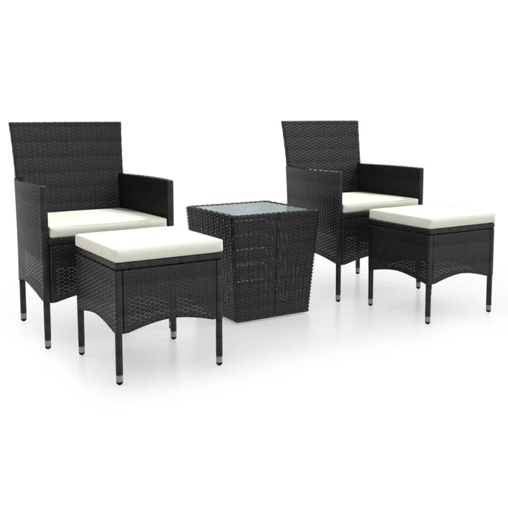 Caféset 5 Delar Konstrotting Och Härdat Glas