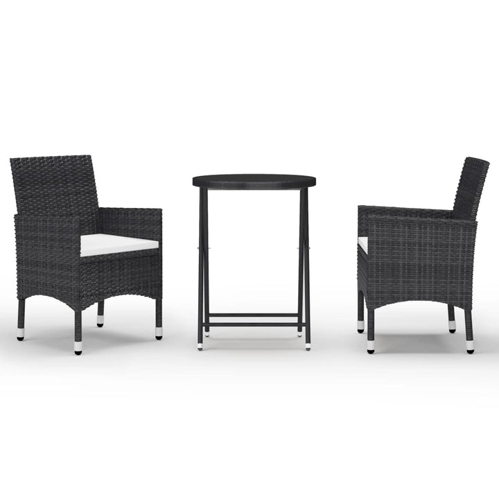 Caféset 3 Delar Konstrotting Och Härdat Glas