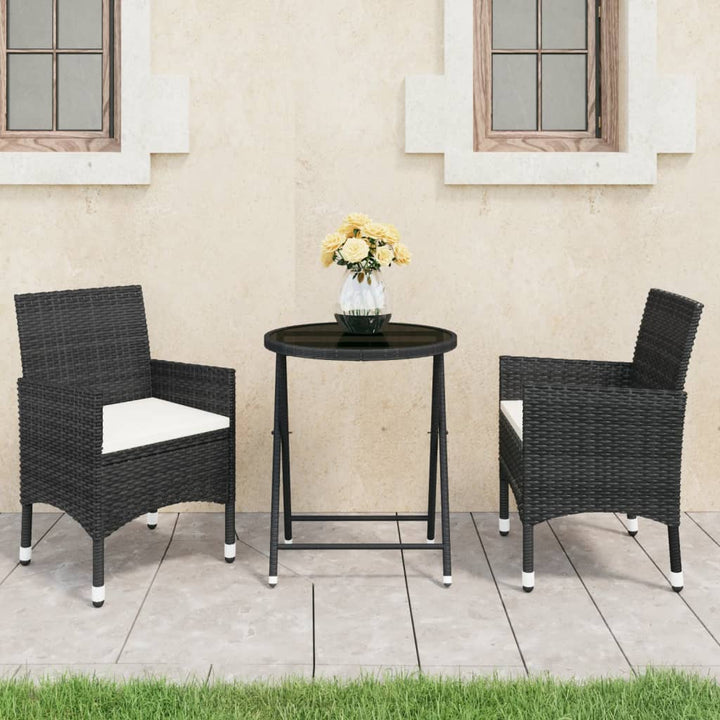 Caféset 3 Delar Konstrotting Och Härdat Glas