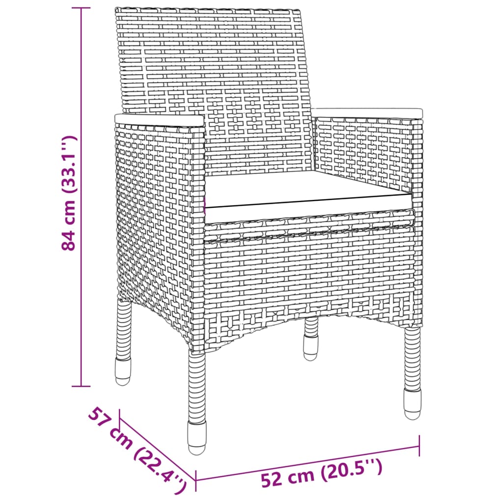 Matgrupp För Trädgården 3 Delar Konstrotting