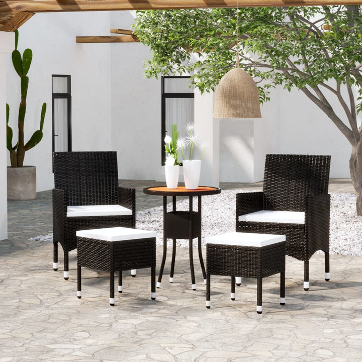 Loungegrupp För Trädgården 5 Delar Konstrotting