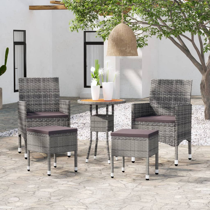 Loungegrupp För Trädgården 5 Delar Konstrotting