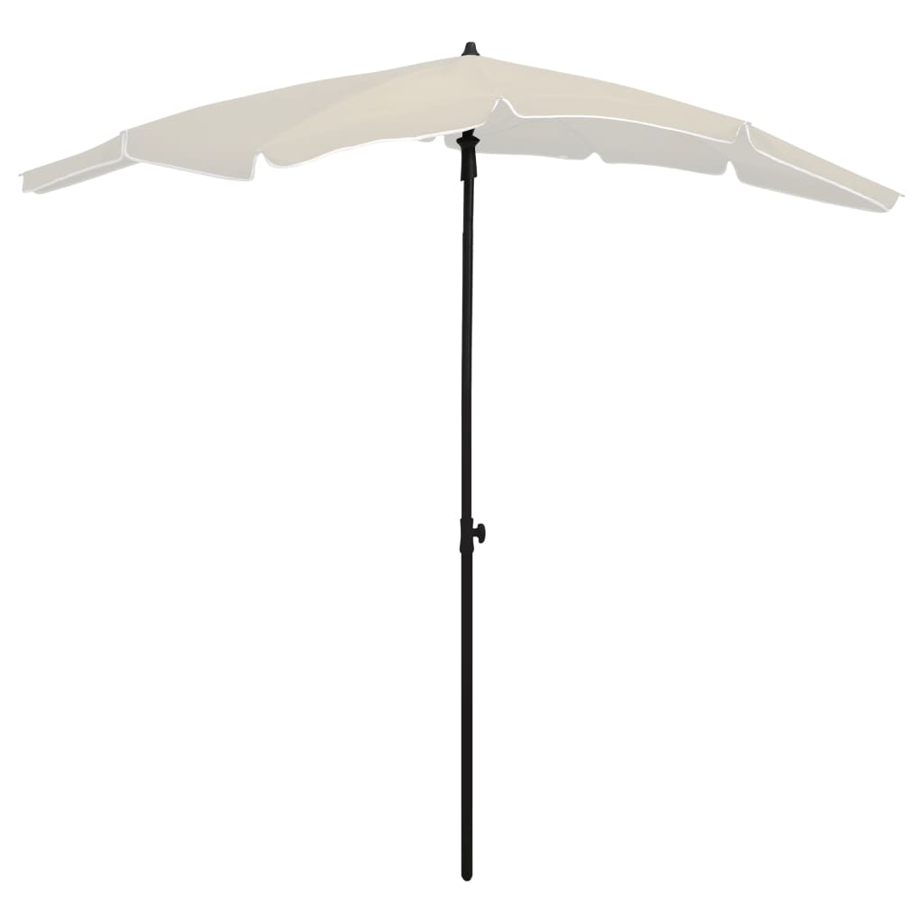 Parasoll Med Stång 200X130 Cm