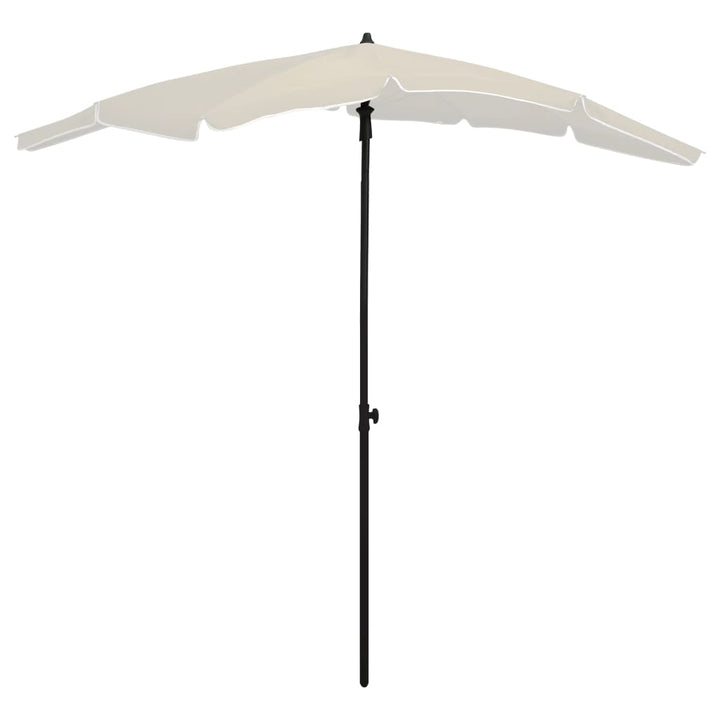 Parasoll Med Stång 200X130 Cm